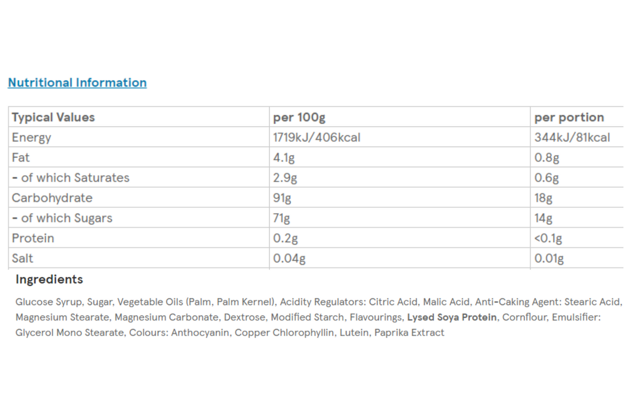 Swizzels Luscious Lollies Bag (132 G) - Storefront EN